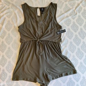 Olive Green Romper Juniors XL
